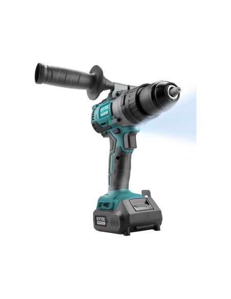 Bormasina cu percutie fara fir, EXTOL INDUSTRIAL, 8791800, 20V, 2000mAh