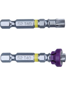 Set 2 buc biti Torx 40x50mm, FORTUM, 4741489, S2, magnetic