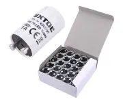 Starter pentru tuburi LED, EXTOL LIGHT, 43050A, 25 buc, inlocuire usoara