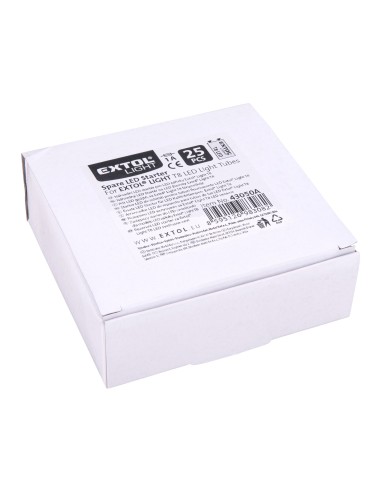 Starter pentru tuburi LED, EXTOL LIGHT, 43050A, 25 buc, inlocuire usoara
