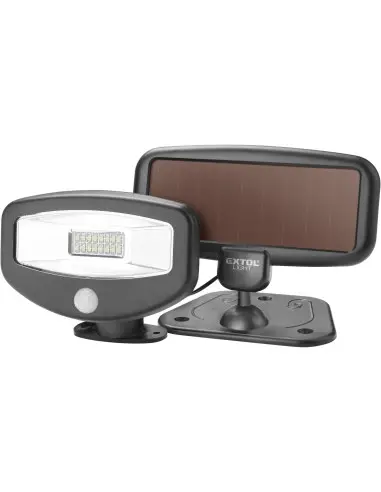Proiector LED cu senzor de miscare, EXTOL LIGHT, 43270, solar, 100lm