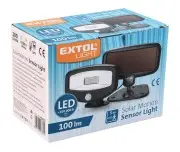 Proiector LED cu senzor de miscare, EXTOL LIGHT, 43270, solar, 100lm