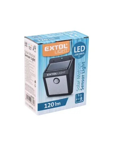 Aplica perete, EXTOL LIGHT, 43130, Solar, senzor miscare