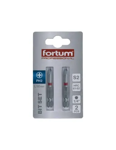 2 buc Biti Phillips PH 2x50mm, FORTUM, 4741212, S2