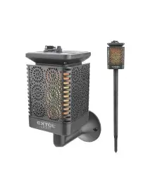Lampa LED cu flacara, EXTOL LIGHT, 43133, 12x LED, solar