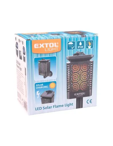 Lampa LED cu flacara, EXTOL LIGHT, 43133, 12x LED, solar