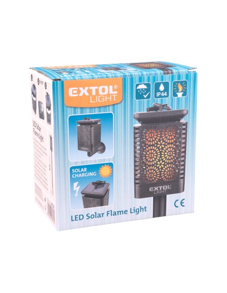 Lampa LED cu flacara, EXTOL LIGHT, 43133, 12x LED, solar