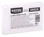 Laser target plate, EXTOL PREMIUM, 8823396, Verde, 105x75 mm