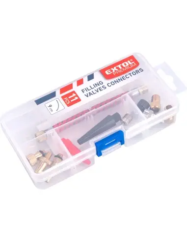 Conectoare valve, EXTOL PREMIUM, 8865067, set 11 buc, tub 9 cm Conectoare valve, EXTOL PREMIUM, 8865067, set 11 buc, tub 9 cm