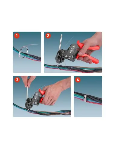 Cleste cabluri inox, EXTOL PREMIUM, 8856201, latime 12mm, grosime 0,4mm