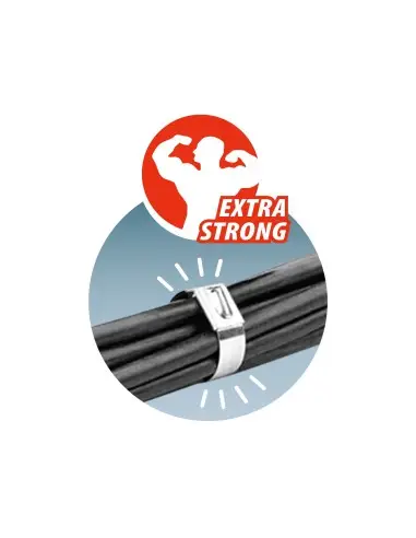 Cleste cabluri inox, EXTOL PREMIUM, 8856201, latime 12mm, grosime 0,4mm