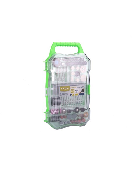 Set accesorii polizor, EXTOL CRAFT, 903771, 208 piese, 3,2 mm Set accesorii polizor, EXTOL CRAFT, 903771, 208 piese, 3,2 mm