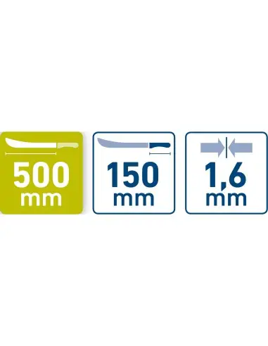 Macheta, 650/150mm, EXTOL PREMIUM, 970001, Lungime 650mm