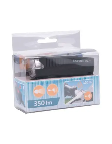 White light 350 lm, EXTOL LIGHT, 43137, USB, bell White light 350 lm, EXTOL LIGHT, 43137, USB, bell