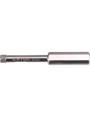 Burghiu diamantat sticla, EXTOL PREMIUM, 8801977, Ø6mm, 400-1000 RPM