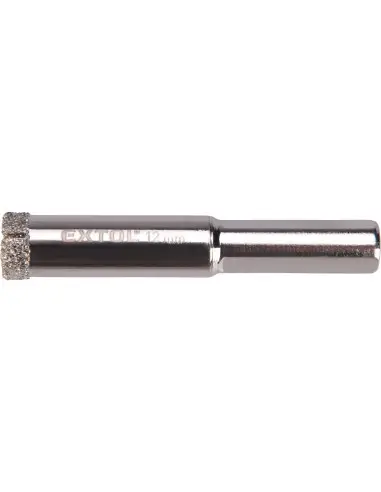 Carota diamantata sticla ceramica, EXTOL PREMIUM, 8801980, 12 mm, 9 mm tija