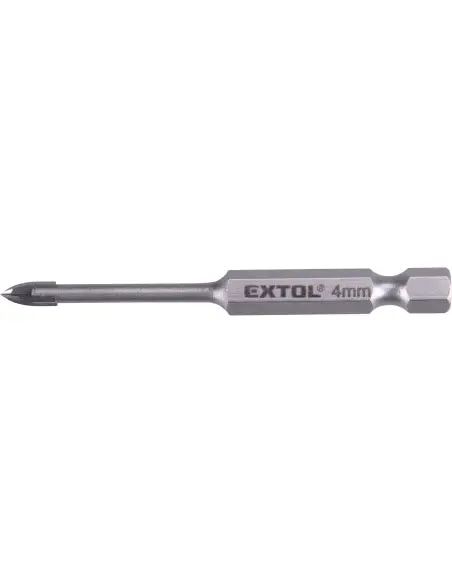 Burghiu carbura sticla ceramica, 4 mm, 8801884, 4 mm, lungime 33 mm