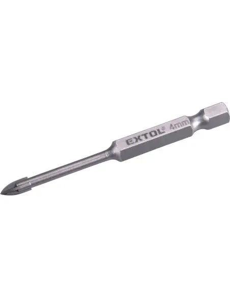 Burghiu carbura sticla ceramica, 4 mm, 8801884, 4 mm, lungime 33 mm