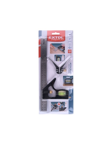 Multi-purpose square, EXTOL PREMIUM, 8825105, 300mm, metal