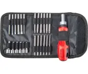 Set surubelnite 25pcs + pouch, EXTOL PREMIUM, 8819155, 65mm, HEX 5-10mm