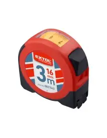 Ruleta retractabila COMPACT, EXTOL PREMIUM, 8821043, Precizie clasa a II-a, carcasa ABS/cauciuc