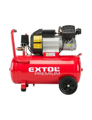 Compresor aer lubrifiat, EXTOL PREMIUM, 8895320, 2200 W, 50 l