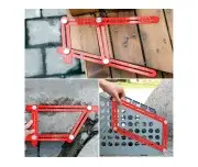 Rigla multifunctionala, EXTOL PREMIUM, 8825122, Aluminiu, 25-40mm