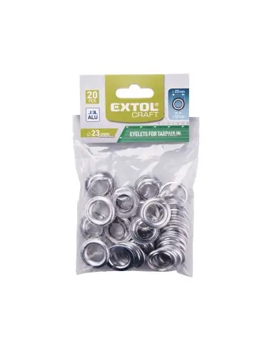 20pcs set ochiuri aluminiu, EXTOL CRAFT, 970198, 23/12mm
