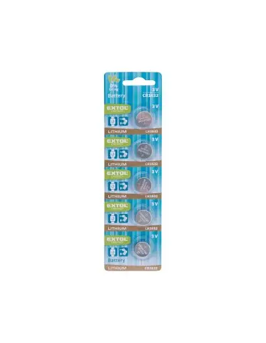 Baterii litiu 3 V, 5 buc, 42052, 3V, dimensiune 16x3,2mm