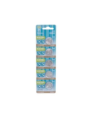 Baterii litiu 3V, EXTOL ENERGY, 42053, 5 buc, metalice Baterii litiu 3V, EXTOL ENERGY, 42053, 5 buc, metalice