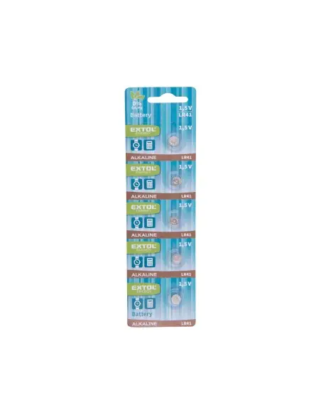 Baterii alcaline 1.5V, EXTOL ENERGY, 42056, 5 buc, metalic Baterii alcaline 1.5V, EXTOL ENERGY, 42056, 5 buc, metalic