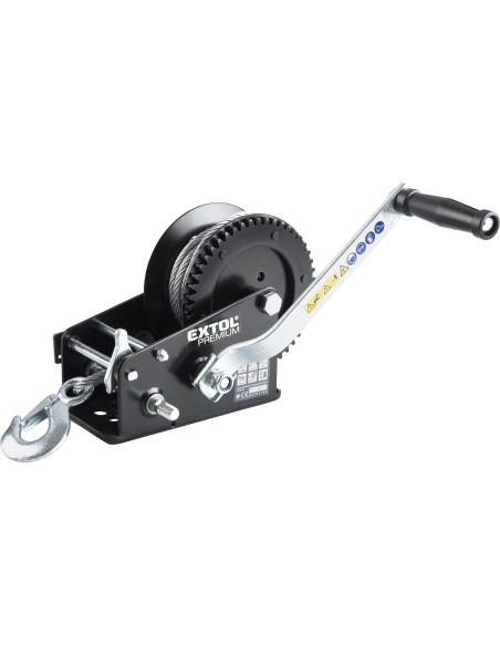 Troliu manual, EXTOL PREMIUM, 8861305, 1350kg, cablu otel
