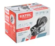 Troliu manual, EXTOL PREMIUM, 8861305, 1350kg, cablu otel