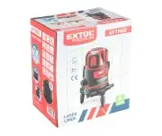 Laser autolivellant verde 1Hx4Vx6D, EXTOL, 8823312, 30m, Li-ion 5200mAh