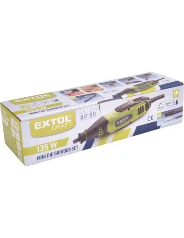 Rotary tool, EXTOL CRAFT, 404112, 135W, 40pcs