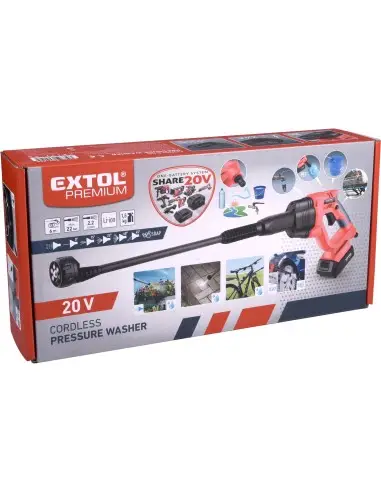 Aparat spalat cu presiune, EXTOL PREMIUM, 8891858, 22 bari, 20V