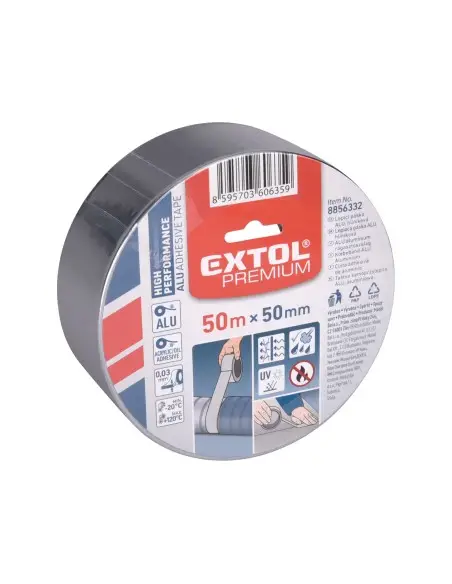 Banda adeziva ALU, EXTOL PREMIUM, 8856332, rezistenta apa, temp. -20/+120°C Banda adeziva ALU, EXTOL PREMIUM, 8856332, rezistenta apa, temp. -20/+120°C