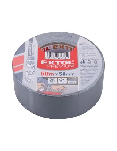 Banda adeziva gri, EXTOL PREMIUM, 8856312, rezistenta, impermeabila