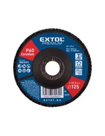 Disc abraziv corindon, EXTOL PREMIUM, 8803473, O125mm, P60