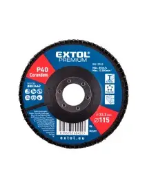 Disc corindon, EXTOL PREMIUM, 8803462, O115mm, P40