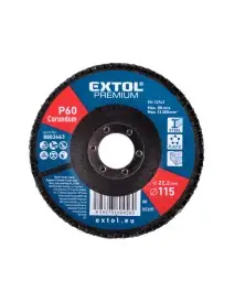 Disc lamelar pentru slefuit Ø115 mm, EXTOL PREMIUM, granulatie P60, 8803463