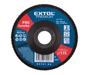 Disc lamelar corindon, EXTOL PREMIUM, 8803464, O115mm, P80