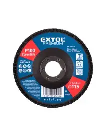 Disc lamelar corindon, EXTOL PREMIUM, 8803465, 115mm, P100