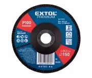 Disc lamelar corindon, EXTOL PREMIUM, 8803485, O150mm, P100