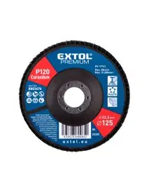 Disc lamelar corindon, EXTOL PREMIUM, 8803476, O125mm, P120