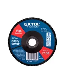 Disc cu lamela corindon, EXTOL PREMIUM, 8803481, O150mm, P36
