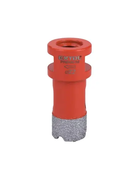 Burghiu gaura diamantata, EXTOL PREMIUM, 8802982, 22mm, filet M14