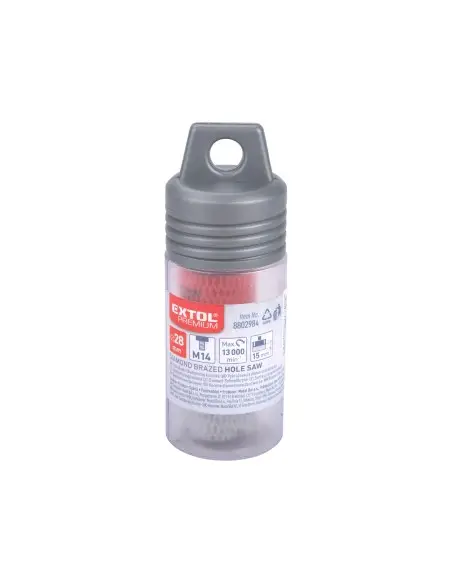 Burghiu diamantat, EXTOL PREMIUM, 8802984, 28mm, filet M14