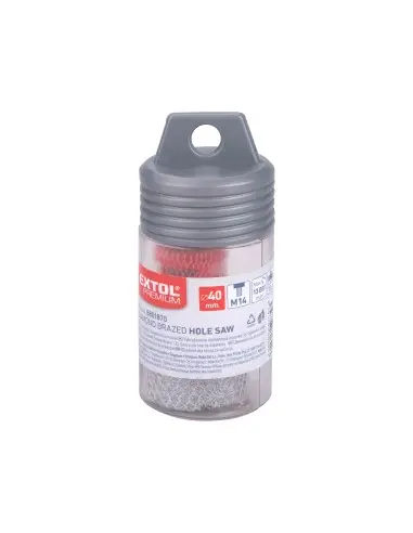 Burghiu diamantat, EXTOL PREMIUM, 8801870, 40mm, filet M14