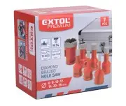 Set burghie diamantate 7 piese, EXTOL PREMIUM, 8802991, 6-35 mm, filet M14
